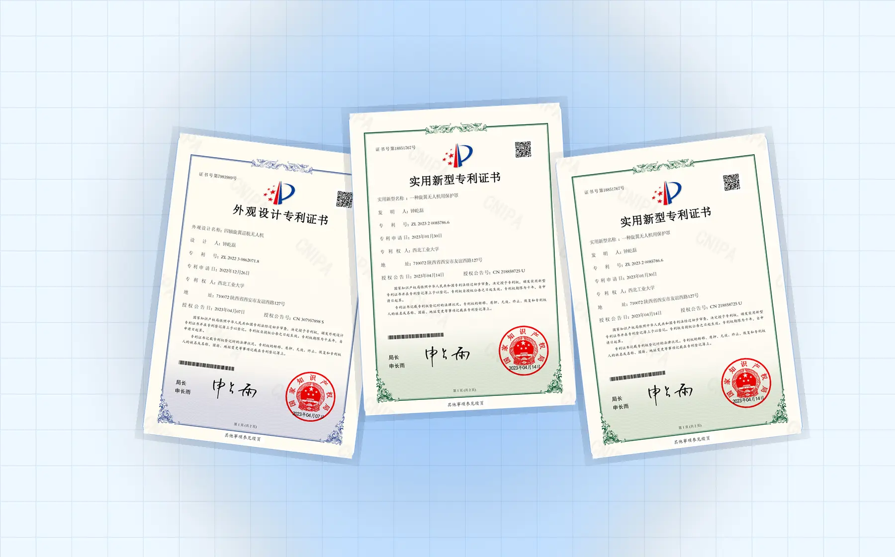 First Patent Filings