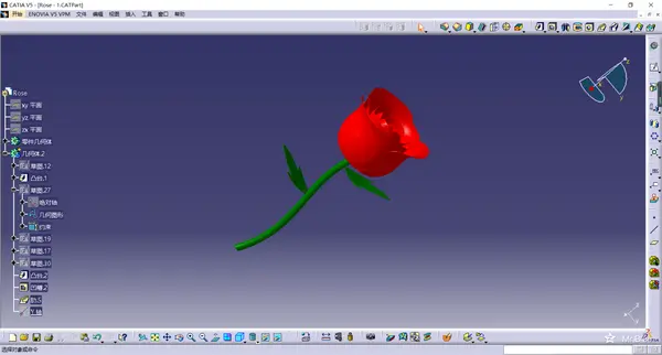 Toy Making: Rose in CATIA